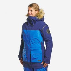Second Life - Parka trekkingowa damska Forclaz Arctic 900 -33°C... - Stan Dobry. Niebieskie płaszcze FORCLAZ, na zimę, l, bez wzorów, z elastanu, z kapturem. Za 799.00 zł.
