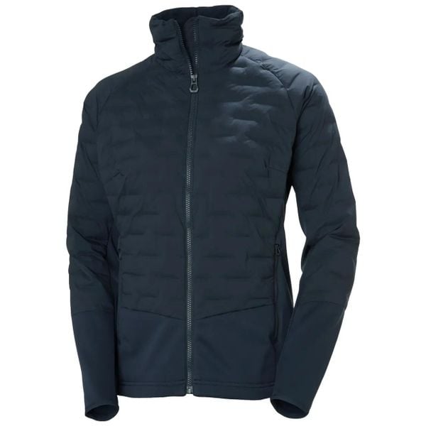 Damska kurtka puchowa Helly Hansen Hybrid Stretch Insulator. Niebieskie kurtki Helly Hansen, s, bez wzorów, z elastanu, bez kaptura. Za 666.00 zł.