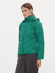 Silvian Heach Kurtka puchowa GPA23017PI Zielony Regular Fit. Zielone kurtki Silvian Heach, na zimę, bez wzorów, z puchu, bez kaptura. Za 369.99 zł.