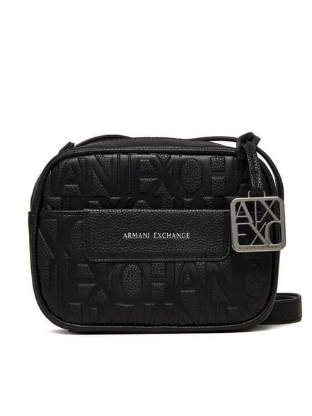 Armani Exchange Torba MESSENGER BAG Czarny. Czarne listonoszki Armani Exchange, bez wzorów, z materiału, bez dodatków. Za 479.99 zł.