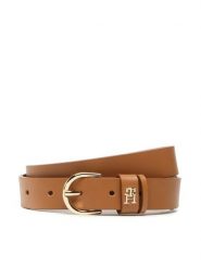 Tommy Hilfiger Pasek Damski Th Timeless 2.5 AW0AW14244 Brązowy. Brązowe paski Tommy Hilfiger, bez wzorów, ze skóry. Za 179.99 zł.