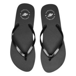 Japonki damskie 4F 4FWSS24FFLIF165. Czarne japonki 4f, bez wzorów, z gumy, eleganckie. Za 44.99 zł.