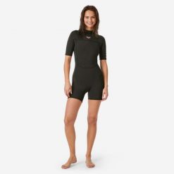 Krótka pianka surfingowa damska Roxy Prologue z neoprenu 2 mm. Brązowe kombinezony Roxy, l, bez wzorów, z materiału, sportowe, bez kołnierzyka, bez ramiączek, długie. Za 529.99 zł.