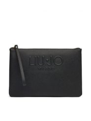 Liu Jo Torebka M Envelope AA5154 E0087 Czarny. Czarne kopertówki Liu Jo, bez wzorów, ze skóry, bez dodatków. Za 229.99 zł.