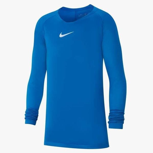 Koszulka Termoaktywna Juniorska Nike First Layer. Białe bielizna termoaktywna damska Nike, bez wzorów, bez ramiączek, do piłki nożnej. Za 89.99 zł.