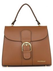 Mia Tomazzi Skórzana torebka "Domaso" w kolorze jasnobrązowym - 26 x 21 x 12 cm rozmiar: onesize. Brązowe torebki klasyczne Mia Tomazzi, bez wzorów, z materiału, przez ramię, bez dodatków. Za 304.99 zł.