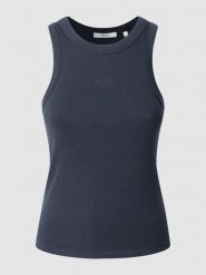 Pepe Jeans Top "Marian" w kolorze granatowym rozmiar: M. Niebieskie topy Pepe Jeans, m, bez wzorów, z jeansu, bez kołnierzyka, bez ramiączek. Za 69.99 zł.