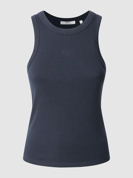 Pepe Jeans Top "Marian" w kolorze granatowym rozmiar: L. Niebieskie topy Pepe Jeans, l, bez wzorów, z jeansu, bez kołnierzyka, bez ramiączek. Za 56.93 zł.