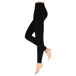 Legginsy zimowe damskie Polar. Czarne bielizna termoaktywna damska HEAT KEEPER, bez wzorów, z polaru, sportowe. W wyprzedaży za 121.30 zł.