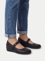 Go Soft Baleriny CEO-WSS21774-01 Czarny. Czarne baleriny GO SOFT, bez wzorów, ze skóry, bez obcasa, bez zapięcia. Za 139.99 zł.