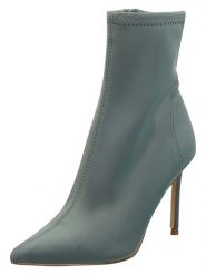 Steve Madden Skórzane botki w kolorze szarym rozmiar: 40. Szare botki Steve Madden, bez wzorów, eleganckie, bez obcasa, na szpilce, bez zapięcia. Za 259.74 zł.