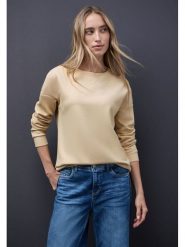 Street One Bluza w kolorze beżowym rozmiar: 40. Brązowe bluzy Street One, bez wzorów, bez kaptura. Za 153.34 zł.