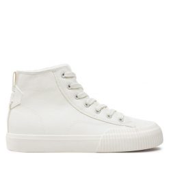 Trampki Big Star Shoes. Białe trampki BIG STAR SHOES, bez wzorów, retro, bez zapięcia. Za 119.99 zł.