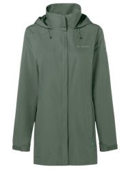 Kurtka damska Escape Parka. Zielone kurtki przeciwdeszczowe Vaude, s, bez wzorów, z materiału, bez kaptura, trekkingowe. Za 624.00 zł.