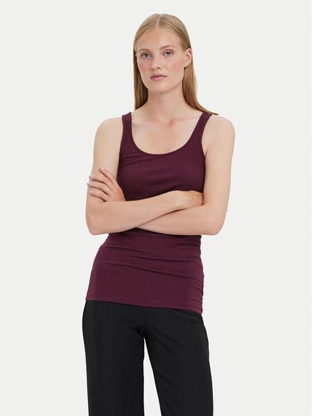 Vero Moda Top Maxi 10185110 Fioletowy Regular Fit. Fioletowe topy Vero Moda, m, bez wzorów, z bawełny, bez kołnierzyka, bez ramiączek. Za 49.99 zł.