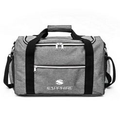 Torba podróżna Sapphire ST-130 - szara. Niebieskie torby podróżne SAPPHIRE, bez wzorów, z materiału, na ramię, duże. W wyprzedaży za 47.99 zł.