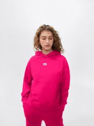 Sprandi Bluza SP22-BLD113 Różowy Regular Fit. Czerwone bluzy Sprandi, m, bez wzorów, z bawełny, bez kaptura. Za 169.99 zł.
