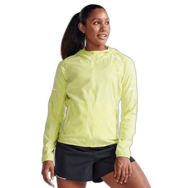 Damska kurtka wodoodporna 2XU Aero. Żółte kurtki 2XU, bez wzorów, bez kaptura, wspinaczkowe. Za 485.50 zł.