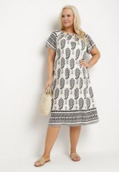 Czarna Wiskozowa Sukienka ze Wzorem Boho Ellivra. Czarne sukienki Born2be, na co dzień, xl, z aplikacjami, z jeansu, boho, bez kołnierzyka, bez ramiączek, midi. Za 99.99 zł.