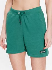 Ellesse Szorty sportowe Shanni SGR17948 Zielony Regular Fit. Zielone szorty sportowe Ellesse, bez wzorów, z bawełny, do biegania. Za 99.99 zł.