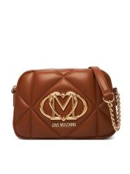 LOVE MOSCHINO Torebka JC4038PP1OLC0200 Brązowy. Brązowe listonoszki Love Moschino, bez wzorów, ze skóry, bez dodatków. Za 879.99 zł.