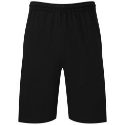 Spodenki Jersey Dla Dorosłych Unisex. Szare szorty fruit of the loom, bez wzorów, z jersey, sportowe. Za 49.99 zł.