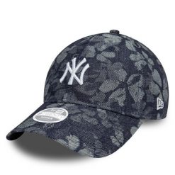 Czapka z daszkiem New Era. Niebieskie czapki z daszkiem New Era, bez wzorów. Za 99.99 zł.