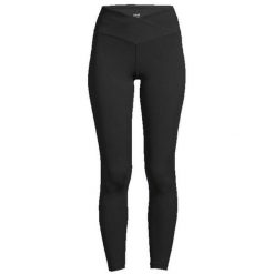 Legginsy Sportowe Damskie Casall Overlap Bezszwowe Wysoki Stan. Czarne legginsy Casall, bez wzorów, sportowe. W wyprzedaży za 279.99 zł.