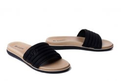 Inblu SF-06 014 Czarny, klapki damskie. Czarne klapki Inblu, bez wzorów, bez obcasa, bez zapięcia. Za 77.99 zł.