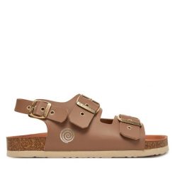 Sandały Dr. Brinkmann. Brązowe sandały Dr. Brinkmann, bez wzorów, bez obcasa, na płaskiej podeszwie, bez zapięcia. Za 369.99 zł.
