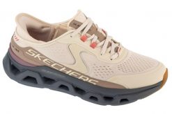 Buty sportowe Sneakersy damskie, Slip-Ins: Glide-Step Altus. Brązowe buty treningowe Skechers, bez wzorów, z materiału, przed kostkę, bez zapięcia, trekkingowe. Za 499.99 zł.