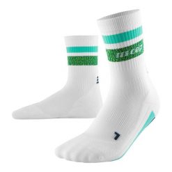 Skarpety kompresyjne damskie sportowe CEP Miami Vibes 80's krótkie. Białe skarpetki CEP, bez wzorów. Za 74.00 zł.
