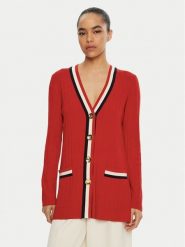 Luisa Spagnoli Kardigan Magistro 58593 Czerwony Regular Fit. Czerwone swetry Luisa Spagnoli, l, bez wzorów, z wełny, bez ramiączek. Za 879.99 zł.