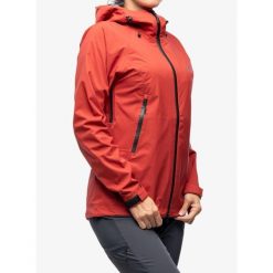 Kurtka przeciwdeszczowa damska Helikon-Tex Squall Hardshell. Czerwone kurtki przeciwdeszczowe HELIKON-TEX, bez wzorów, z hardshellu, bez kaptura, trekkingowe. Za 839.99 zł.