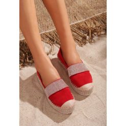 Czerwone Espadryle Looking. Espadryle marki Born2be. Za 89.99 zł.