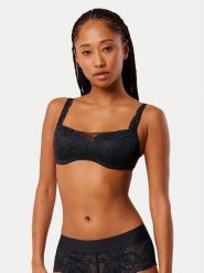 Triumph Biustonosz z fiszbiną Illusion 10219845 Czarny. Czarne biustonosze Triumph, bez wzorów, z syntetyku. Za 150.00 zł.