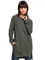 Be Wear Bluza w kolorze oliwkowym rozmiar: S. Brązowe bluzy Be Wear, s, bez wzorów, bez kaptura. Za 150.02 zł.