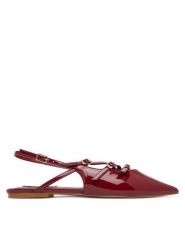 Steve Madden Sandały Cianna SM11003709 Bordowy. Czerwone sandały Steve Madden, bez wzorów, ze skóry, bez obcasa, na płaskiej podeszwie, bez zapięcia. Za 309.99 zł.