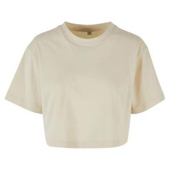 Oversized Crop Top Dla Pań I Panów. Niebieskie topy BUILD YOUR BRAND, xl, bez wzorów, sportowe, bez kołnierzyka, bez ramiączek. Za 58.99 zł.