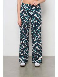 &Co Woman Spodnie "Camilla" w kolorze zielono-biało-czarnym rozmiar: L. Czarne spodnie materiałowe &Co Woman, bez wzorów, z materiału. Za 176.08 zł.