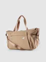 4F Torba treningowa (ok. 35 L) 4F x Anna Lewandowska - beżowa Uniwersalny. Białe torby sportowe 4f, bez wzorów, na ramię. Za 249.99 zł.