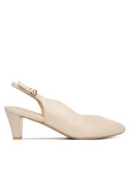 Caprice Czółenka 9-29603-44 Beżowy. Brązowe czółenka Caprice, bez wzorów, ze skóry, bez obcasa, bez zapięcia. Za 238.99 zł.