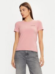 Guess T-Shirt W4YI02 J1314 Różowy Regular Fit. Czerwone t-shirty Guess, xs, z aplikacjami, z bawełny, bez kołnierzyka, bez ramiączek. Za 89.99 zł.
