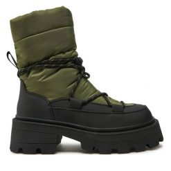 Botki ONLY Shoes. Zielone botki ONLY SHOES, bez wzorów, bez obcasa, na płaskiej podeszwie, bez zapięcia. Za 239.99 zł.
