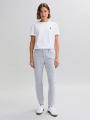 OPUS Dżinsy - Slim fit - w kolorze jasnoszarym rozmiar: 42/L28. Szare jeansy Opus, l, z aplikacjami, ze skóry, klasyczne. Za 180.91 zł.