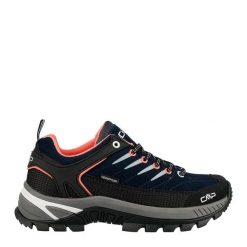 Buty trekkingowe damskie RIGEL LOW 2.0 skóra wodoodporne. Szare trekkingi CMP, bez wzorów, z gumy, bez zapięcia, outdoorowe. Za 559.99 zł.