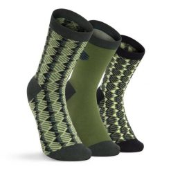 Skarpetki bawełniane 3-pak Lifestyle Siroko Monogram Green. Zielone skarpetki SIROKO, bez wzorów, z bawełny. Za 75.00 zł.