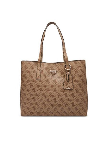 Guess Torebka Meridian II HWSG69 74230 Brązowy. Brązowe torebki klasyczne Guess, z aplikacjami, ze skóry, bez dodatków. Za 369.99 zł.