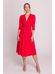 Stylove Sukienka w kolorze czerwonym rozmiar: S. Czerwone sukienki Stylove, s, bez wzorów, bez kołnierzyka, bez ramiączek, midi. Za 333.45 zł.