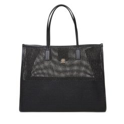 Torebka Tommy Hilfiger. Czarne shopper bag Tommy Hilfiger, bez wzorów, bez dodatków. Za 699.99 zł.